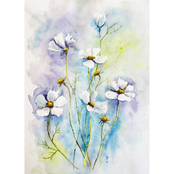 autorský obraz květin na prodej