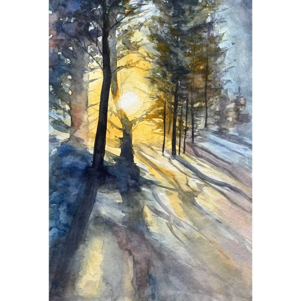 akvarel originál k prodeji